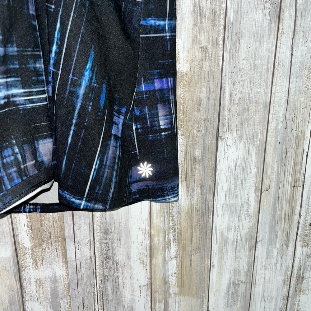 Athleta Blue Plaid Optimism Tank with Built in Bra - Picture 6 of 9